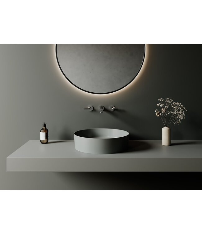 Ronde Waskom Loop Mat Grijs 45x13cm Keramiek