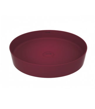 CREAVIT Ronde Waskom Loop Mat Rood 45x13cm Keramiek