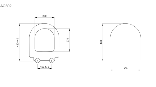 Bocchi Venezia - Jet flush Wrap Over Toiletbril Glans Biscuit Softclose WC - bril Quick relase toilet zitting