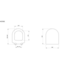 Bocchi Venezia - Jet flush Wrap Over Toiletbril Glans Biscuit Softclose WC - bril Quick relase toilet zitting