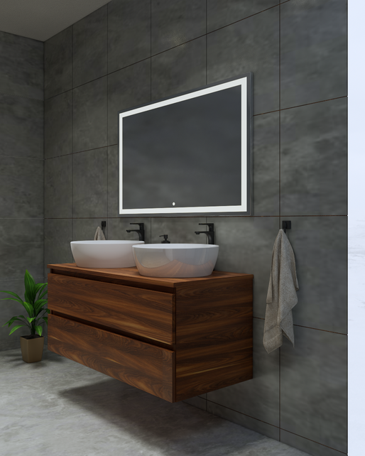 Gliss Design Wastafelonderkast Walnoot 60cm