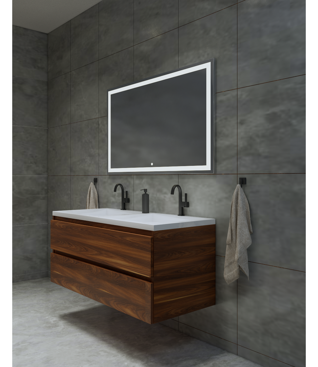 Gliss Design Wastafelonderkast Walnoot 70cm