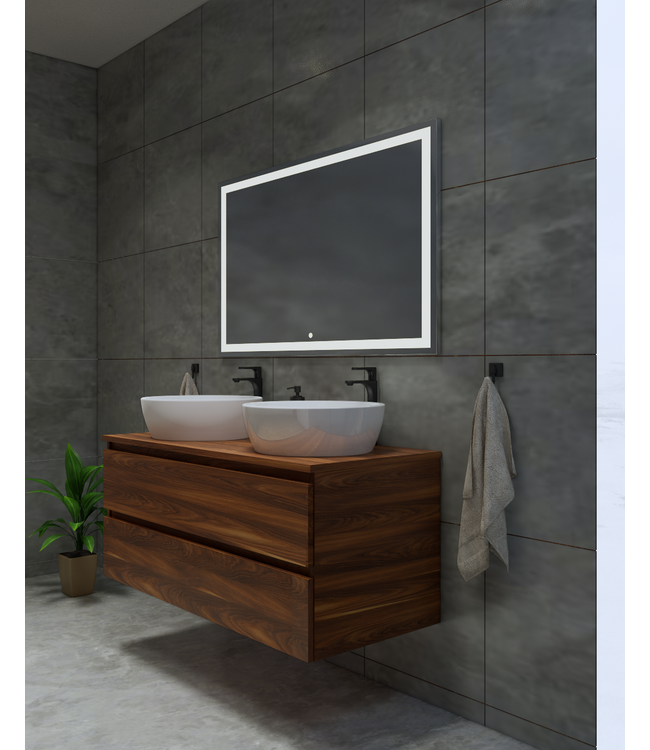 Gliss Design Wastafelonderkast Walnoot 80cm