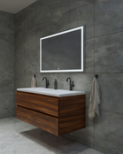 Gliss Design Wastafelonderkast Walnoot 100cm