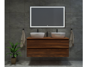 Gliss Design Wastafelonderkast Walnoot 70cm