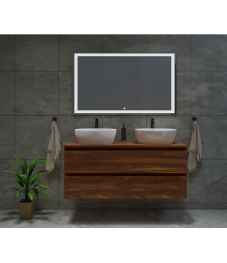 GLISS DESIGN Gliss Design Wastafelonderkast Walnoot 100cm