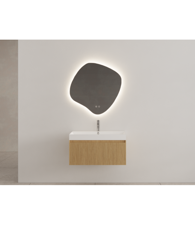 Gliss Design Wastafelonderkast Ribbelfront Pure 70cm Timotheus