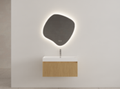 Gliss Design Wastafelonderkast Ribbelfront Pure 80cm Timotheus