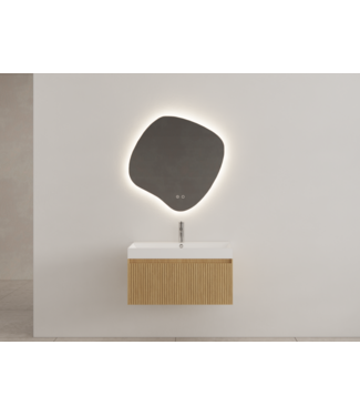 GLISS DESIGN Gliss Design Wastafelonderkast Ribbelfront Pure 80cm Timotheus