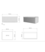 Gliss Design Wastafelonderkast Ribbelfront Pure 80cm Timotheus