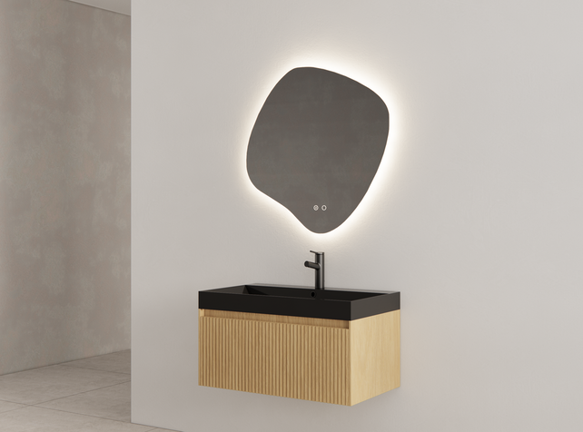 Gliss Design Wastafelonderkast Ribbelfront Pure 100cm Timotheus