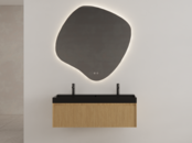 Gliss Design Wastafelonderkast Ribbelfront Pure 120cm 1 lade Timotheus Gliss Design Wastafelonderkast Ribbelfront Pure 120cm 1 lade Timotheus