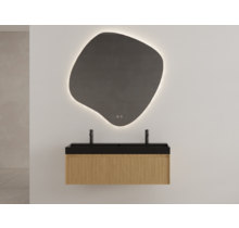 Gliss Design Wastafelonderkast Ribbelfront Pure 120cm 1 lade Timotheus