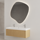 Gliss Design Wastafelonderkast Ribbelfront Pure 140cm 2 lades Timotheus