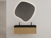 Gliss Design Wastafelonderkast Ribbelfront Pure 140cm 1 lade Timotheus Gliss Design Wastafelonderkast Ribbelfront Pure 140cm 1 lade Timotheus