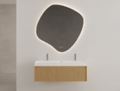 Gliss Design Wastafelonderkast Ribbelfront Pure 140cm 1 lade Timotheus Gliss Design Wastafelonderkast Ribbelfront Pure 140cm 1 lade Timotheus