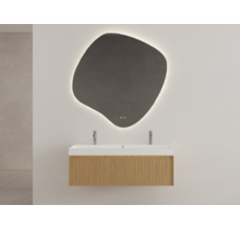 Gliss Design Wastafelonderkast Ribbelfront Pure 140cm 1 lade Timotheus