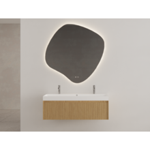 Gliss Design Wastafelonderkast Ribbelfront Pure 140cm 1 lade Timotheus