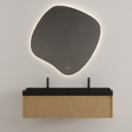 Gliss Design Wastafelonderkast Ribbelfront Pure 160cm 2 lades Timotheus