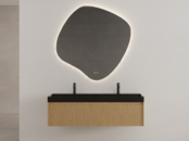 Gliss Design Wastafelonderkast Ribbelfront Pure 160cm 2 lades Timotheus Gliss Design Wastafelonderkast Ribbelfront Pure 160cm 2 lades Timotheus