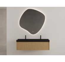 Gliss Design Wastafelonderkast Ribbelfront Pure 160cm 2 lades Timotheus