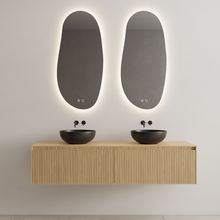 Gliss Design Wastafelonderkast Ribbelfront Pure 180cm 2 lades Timotheus