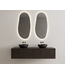 Gliss Design Wastafelonderkast Ribbelfront Charcoal 200cm 2 lades Timotheus