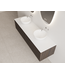 Gliss Design Wastafelonderkast Ribbelfront Charcoal 200cm 2 lades Timotheus