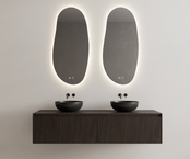 Gliss Design Wastafelonderkast Ribbelfront Charcoal 180cm 2 lades Timotheus Gliss Design Wastafelonderkast Ribbelfront Charcoal 180cm 2 lades Timotheus