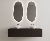 Gliss Design Wastafelonderkast Ribbelfront Charcoal 160cm 2 lades Timotheus Gliss Design Wastafelonderkast Ribbelfront Charcoal 160cm 2 lades Timotheus