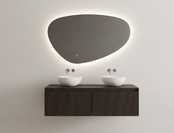 Gliss Design Wastafelonderkast Ribbelfront Charcoal 140cm 2 lades Timotheus Gliss Design Wastafelonderkast Ribbelfront Charcoal 140cm 2 lades Timotheus