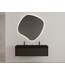 GLISS DESIGN Gliss Design Wastafelonderkast Ribbelfront Charcoal 120cm 2 lades Timotheus