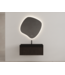 Gliss Design Wastafelonderkast Ribbelfront Charcoal 100cm 1 lade Timotheus