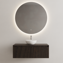 Gliss Design Wastafelonderkast Ribbelfront Charcoal 100cm 1 lade Timotheus