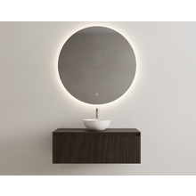 Gliss Design Wastafelonderkast Ribbelfront Charcoal 100cm 1 lade Timotheus