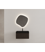 Gliss Design Wastafelonderkast Ribbelfront Charcoal 90cm 1 lade Timotheus