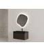 Gliss Design Wastafelonderkast Ribbelfront Charcoal 80cm 1 lade Timotheus
