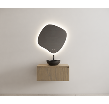 Gliss Design Wastafelonderkast Ribbelfront Ash Gray 70cm 1 lade Timotheus