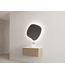 Gliss Design Wastafelonderkast Ribbelfront Ash Gray 80cm 1 lade Timotheus