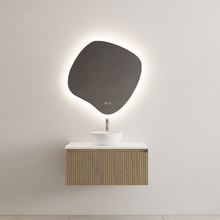 Gliss Design Wastafelonderkast Ribbelfront Ash Gray 80cm 1 lade Timotheus