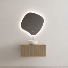 Gliss Design Wastafelonderkast Ribbelfront Ash Gray 90cm 1 lade Timotheus