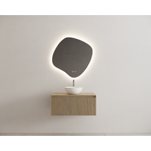 Gliss Design Wastafelonderkast Ribbelfront Ash Gray 90cm 1 lade Timotheus