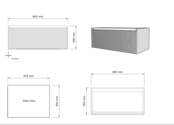 Gliss Desing Wastafelonderkast Ribbelfront Ash Gray 90cm 1 lade Timotheus Gliss Desing Wastafelonderkast Ribbelfront Ash Gray 90cm 1 lade Timotheus