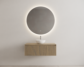 Gliss Design Wastafelonderkast Ribbelfront Ash Gray 100cm 1 lade Timotheus