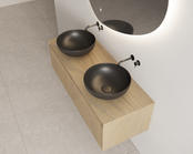 Gliss Desing Wastafelonderkast Ribbelfront Ash Gray 120cm Timotheus Gliss Desing Wastafelonderkast Ribbelfront Ash Gray 120cm Timotheus