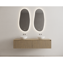 Gliss Design Wastafelonderkast Ribbelfront Ash Gray 160cm Timotheus