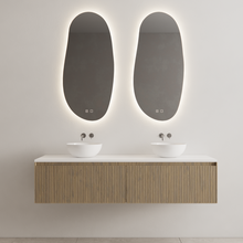 Gliss Design Wastafelonderkast Ribbelfront Ash Gray 180cm Timotheus