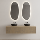 Gliss Design Wastafelonderkast Ribbelfront Ash Gray 200cm Timotheus