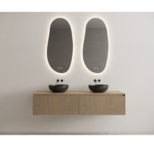 Gliss Design Wastafelonderkast Ribbelfront Ash Gray 200cm Timotheus