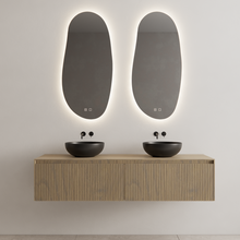 Gliss Design Wastafelonderkast Ribbelfront Ash Gray 200cm Timotheus